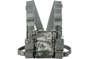abcGoodefg Radio Chest Harness Chest Front Pack Pouch Holster Vest Rig for Two Way Radio Walkie Talkie(Rescue Essentials)