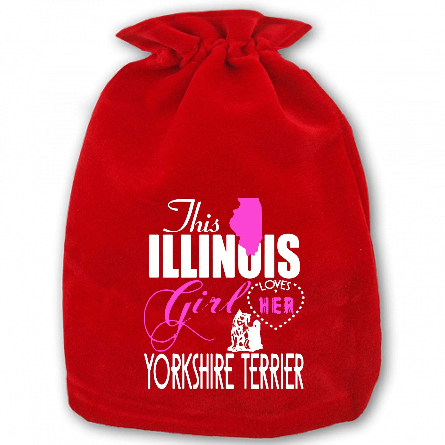  Vegan Christmas Gift Bags With Drawstring Santa