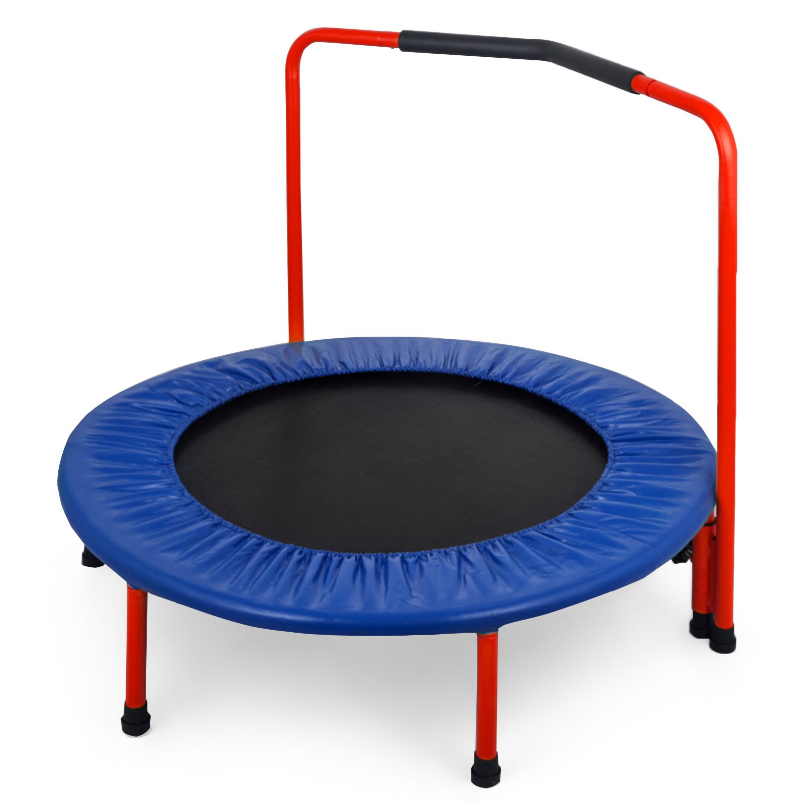 батуты без сетки фото картинка с держателем складные разборные 100 см 120 см 135 см 160 см 180 см фотография изображение синий красные ножки