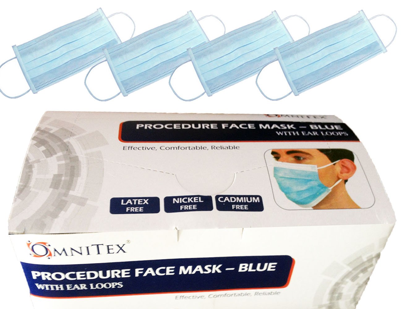 Box50 Omnitex® 3ply Premium TypeII Disposable Surgical Face Mask with Ear Loops (1x Box 50)