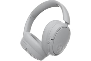 JLab JBuds Lux ANC Wireless Headphones, Cloud White, Hybrid Active Noise Cancelling, Customizable Sound, Spatial Audio Compatible, Premium Over-Ear Bluetooth Headset