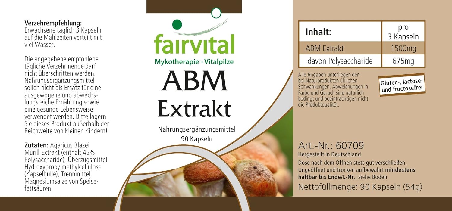 Extracto de Agaricus Blazei 500mg - agaricus blazei murrill - VEGANO ...