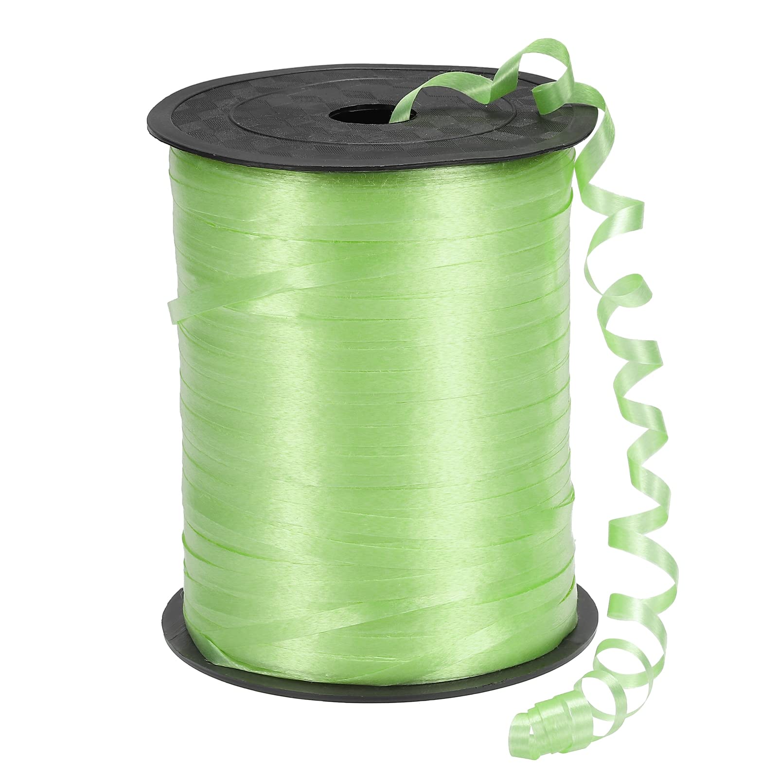 PATIKIL 500 Yard 5mm Curling Ribbon Crimped Balloon String Metallic for Party Decoration Gift Wrapping Art Crafts Light Green