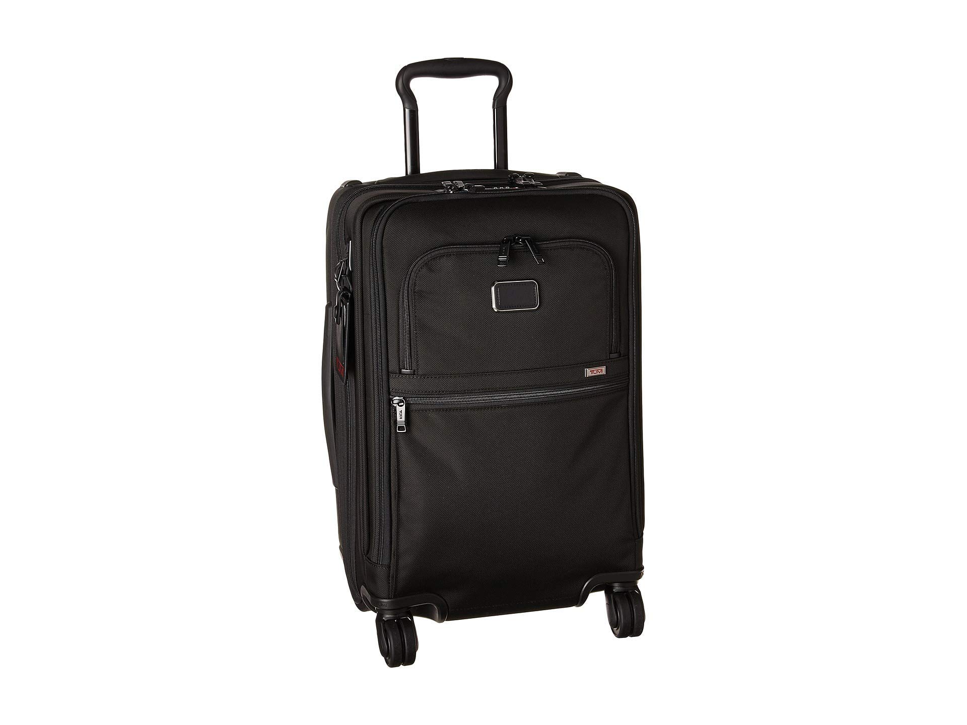 TUMI - Alpha International Office 4 Wheeled Carry-On - Men's Zip Expansion Business Luggage with Laptop & Tablet Compartments - Black