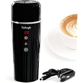 Car Electric Kettle | LED Car Coffee Maker | 12V/24V Car Kettle | 14.2 oz Auto Stir | | IPX7, BPA-Free, Keep-warm 104-194&deg;F, 20-min Boil | Fahrenheit (&deg;F) Display