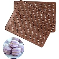 Akingshop Silicone Macaron Baking Mats, 2 Non-Stick Silicone Baking Mats, Food Safe Baking Mat, Great For Macaron…