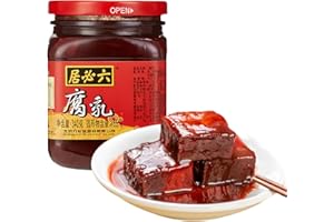 SXETBEAN Traditional Fermented Bean Curd, Chinese Red Bean Curd, Fermented Tofu Cubes for Hot Pot, Stir-fry, Noodles, Porridge, 340g/11.99oz, 腐乳