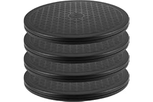 MUKCHAP 4 Pack 10 Inch Rotating Swivel Stand Turntable, 360° Round Swivel Turntable with Steel Ball Bearings, Multi-use Lazy 