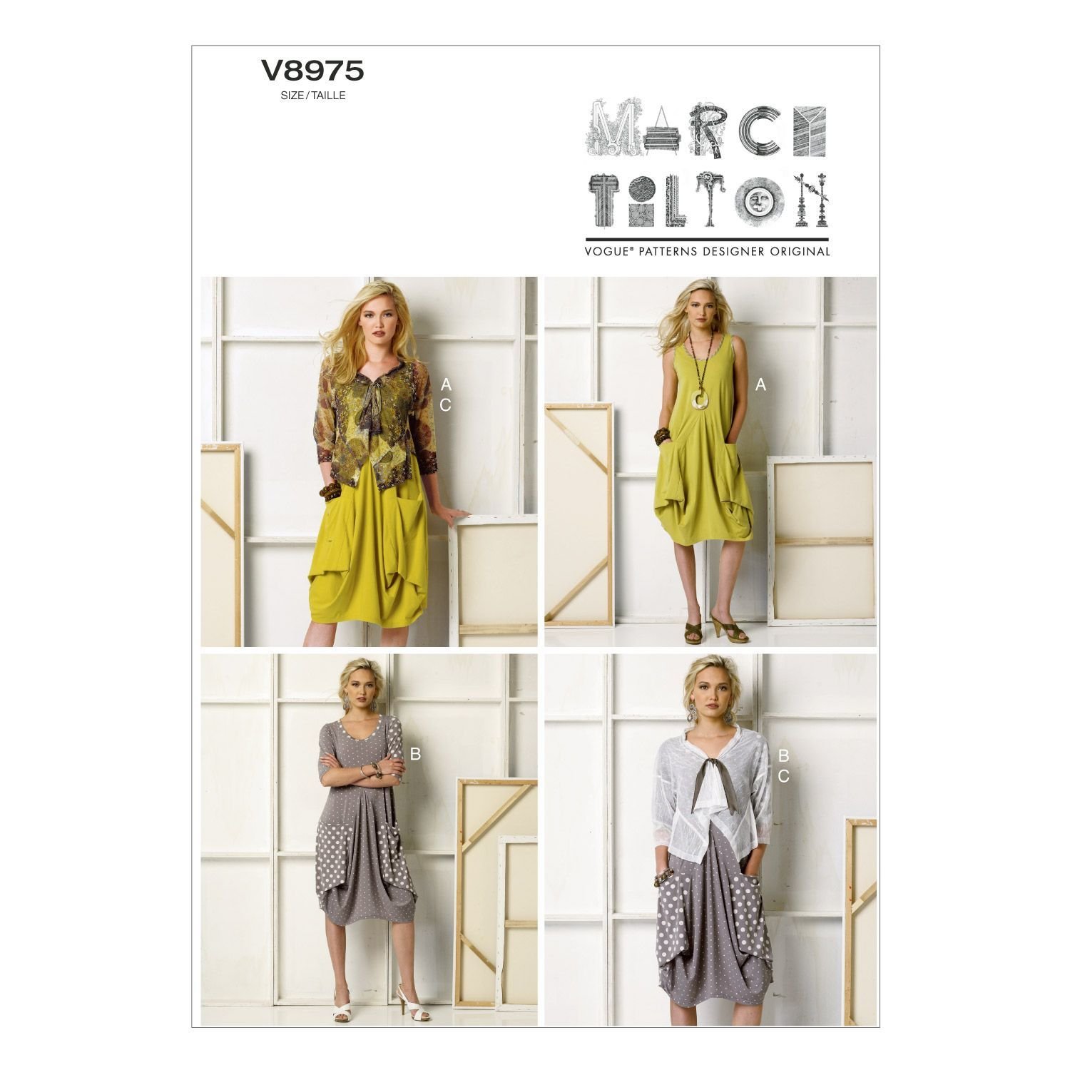 Vogue Patterns V8975 ZZ Large/Extra-Large/XXL Misses Dress and Jacket
