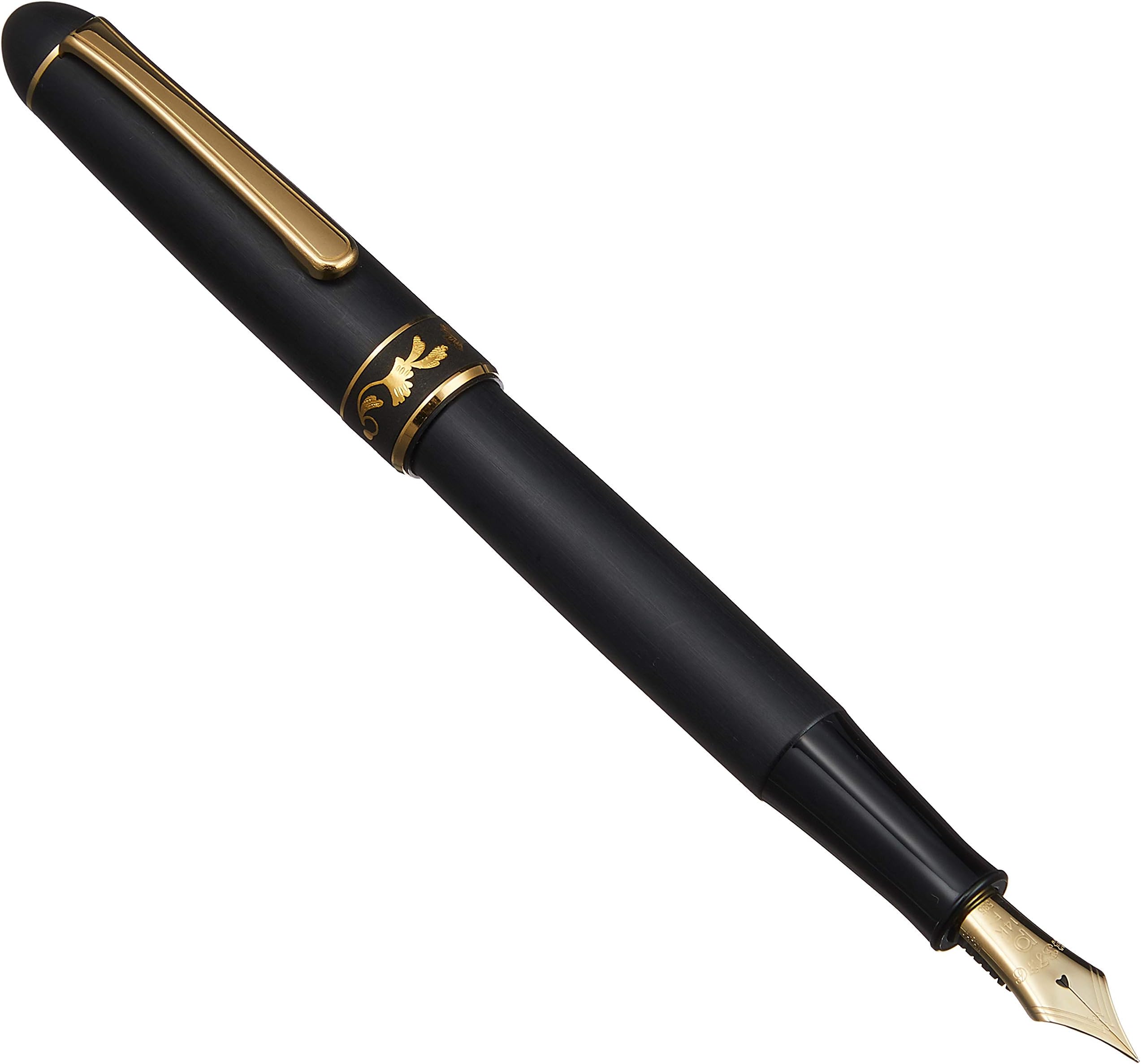 Platinum Fountain Pen, Fountain Pen #3776 Higo Inlay, Ginkgo, Fine Point, PTB-30000Z#96-2