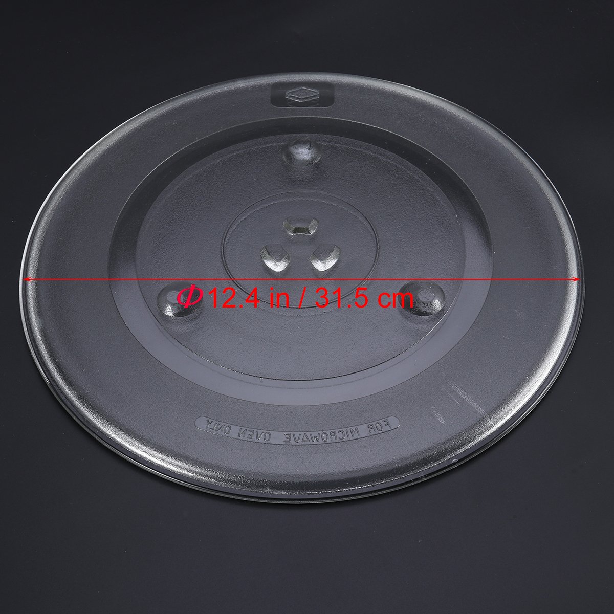 OUNONA - Plato Giratorio de Cristal para microondas (31,5 cm ...
