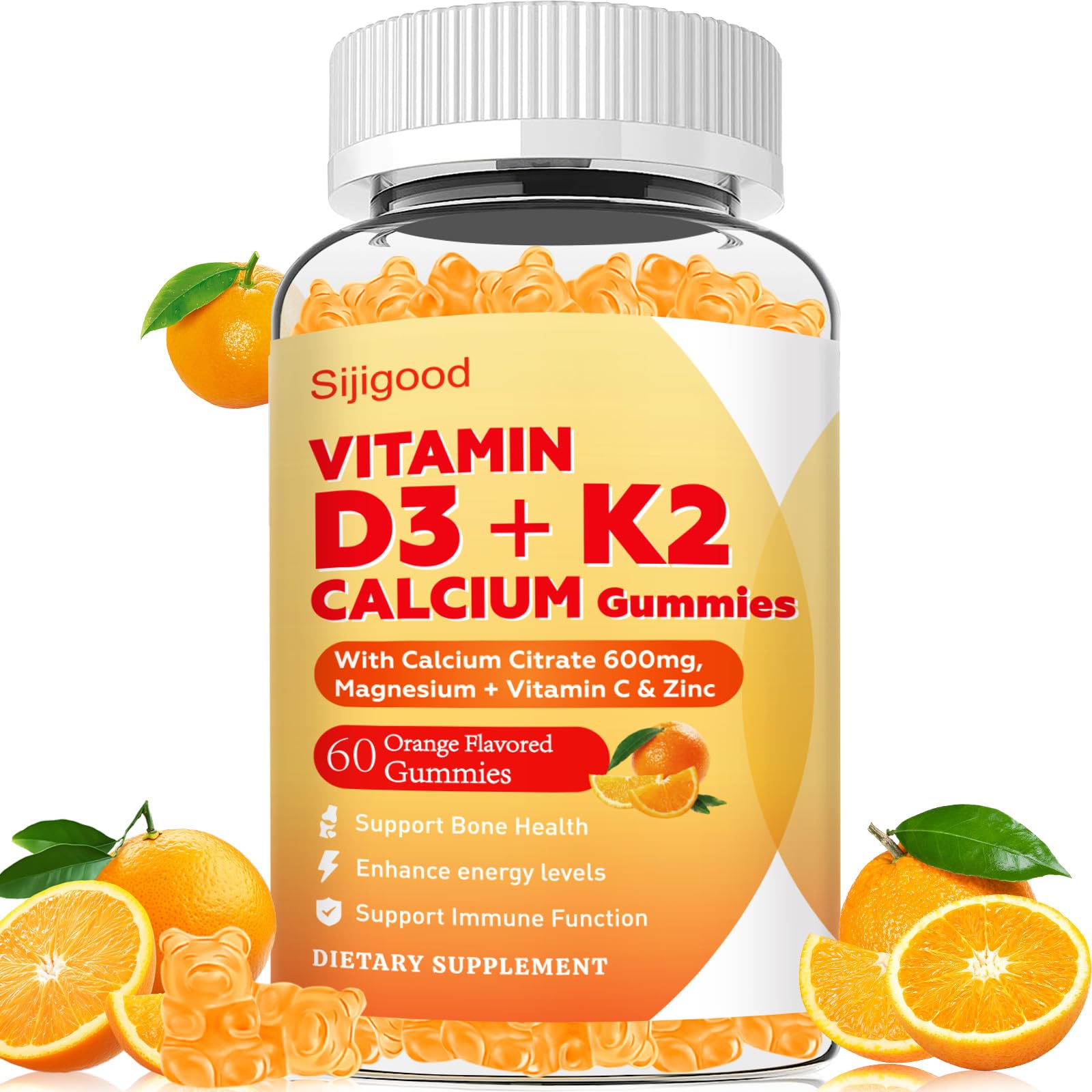 Vitamin D3 + K2 Calcium Gummies