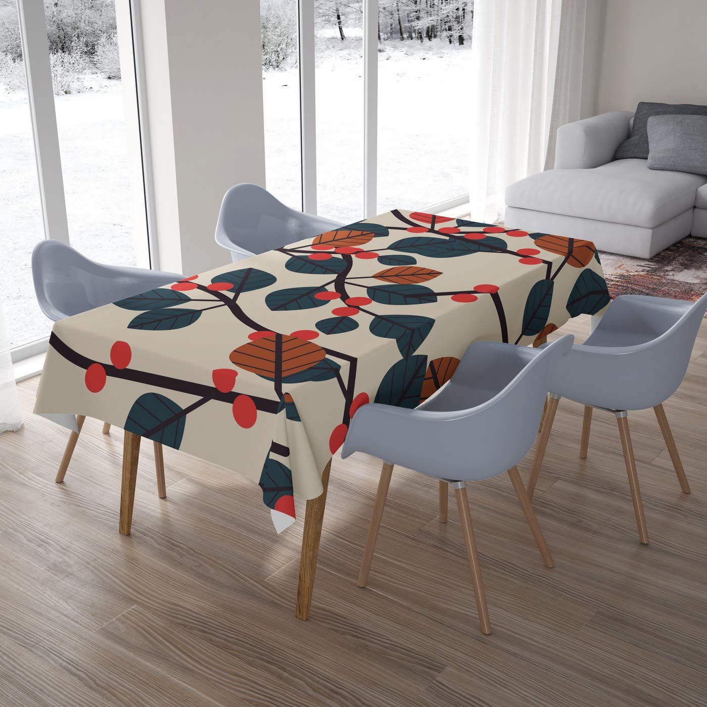 Bonamaison Kitchen Decoration, Tablecloth, 140cm x 200cm - Designed and Manufactured in Turkey