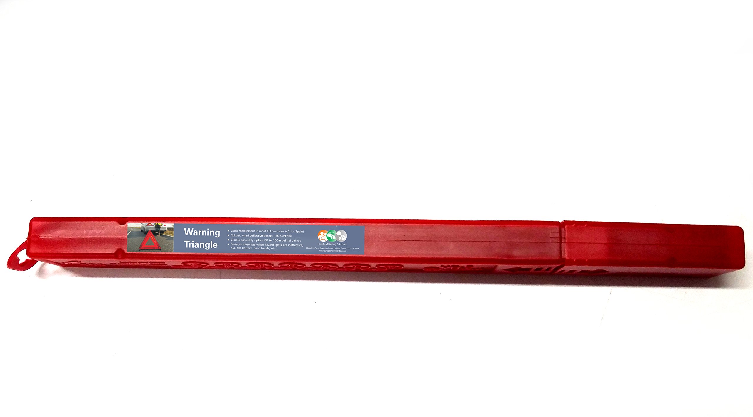 Family Motoring & Leisure Foldable Emergency Warning Triangle Reflective Breakdown Sign European Standard ECE R27