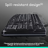 Logitech MK120 Keyboard and Mouse Combo USB Plug and Play Black UK Layout view 6