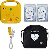XFT AED Trainer, AED Trainer Device Only Use for First Aid Classes with 5 Training Modes, Practice Trainer AED Kit with Voice Prompts (En, FR, IT, ES) for AED Defibrillator Practi-Trainer, XFT-120NB