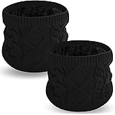 Wandx Kids Neck Warmer Winter Knitted Neck Gaiters for Boys Girls Child Warm Fleece Lined Face Cover for Cold Weather