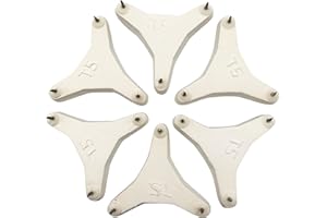BAMA Ceramic Tripod 3-Point Kiln Stilt with Points 2" Apart for Kiln Firing of Ceramic and Pottery Pieces - CONE 03 (Pkg/6)