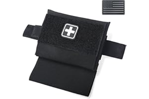 LIVANS Molle IFAK Micro Trauma Pouch, Tactical First Aid Belt IFAK Bag Medical EMT Emergency Survival Med Pouch Small EDC Portable Pack with Tourniquet Hammock for Duty Belt Vest Hunting