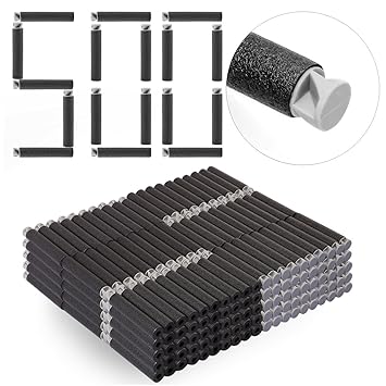 DUS 500 Stück Darts Pfeile Schaumstoff Refill Bullets Nachfüllpack für Nerf Elite/Nerf Modulus/Nerf Zombie