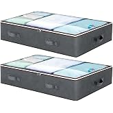 CHIYUYISEN Underbed Storage Bag, Foldable Storage Box, Large Capacity, Oversized Wardrobe Storage Bag, Clothes And Blankets Storage Bag