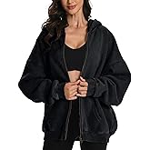 FAIABLE Womens Mens Double Zip Up Hoodie Oversized Acid Wash Heavyweight Hoodie Distress Cotton Fleece Full Zipper Sweatshirt