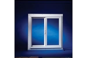 DERMA ULTIMATE ORIGINALS Duo-Corp Agriclass Double Slide Vinyl Utility Window White Glass/Vinyl Window 23-1/2" W x 23-1/2" - Case of: 1