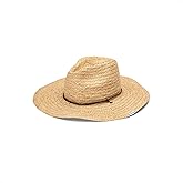 Volcom womens Voldora Wide Brim Straw Fedora Sun Hat