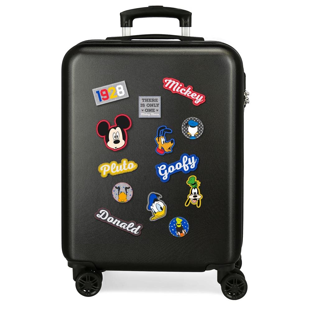 Disney Have a Good Day Mickey Black Hardside Carry-on Suitcase