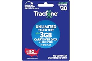 New Tracfone $30 Unlimited Talk, Text, 3GB Data - 30 Day Smartphone Plan