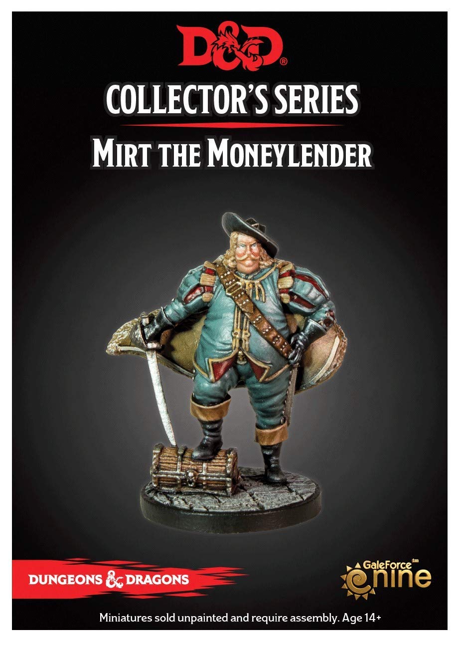 Gale Force Nine D&D: Waterdeep Dragon Heist 71069 Mirt the lender (1 Figure)