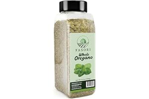 Fasori Oregano Whole Leaves 5.5 oz (156 g) – Premium Dried Oregano, Aromatic Mediterranean Herb for Italian Cooking, Pizza, Pasta & Sauces