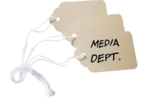 Avery Blank Kraft Tags with Strings, Brown (1.75 x 1.09 Inches) - 50 Tags, (11833)