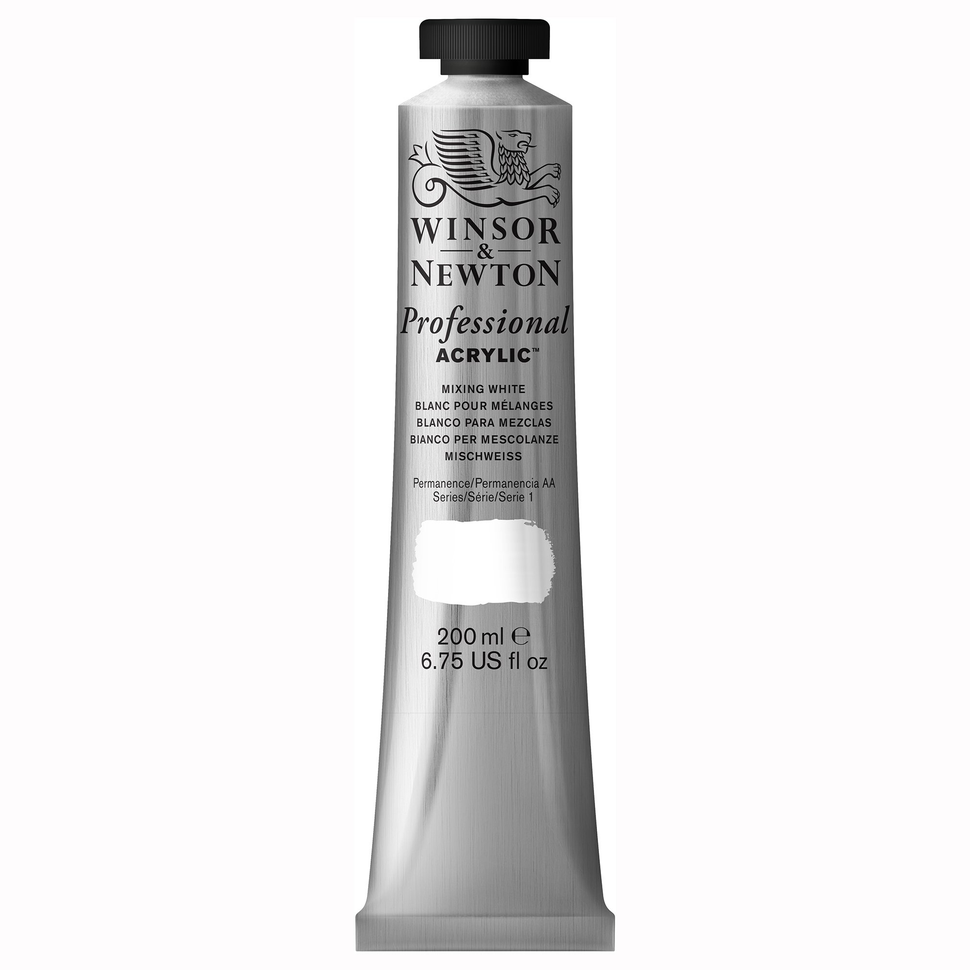 Winsor & Newton 200ml Professional Acrylic Colour Tube - Mixing White