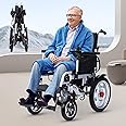 Electric Wheelchairs for Adults,18 Miles Long Travel Range with 500w Motor All Terrain Power Wheelchair,Lightweight Foldable Compact Intelligent Motorized Wheelchair for Seniors,Airline Approved