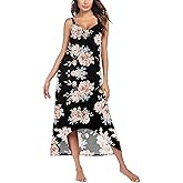 Ekouaer Women's Sleeveless Long Nightgown Full Slip Nightdress Soft Sleepdress V Neck Nightshirt