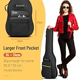 CAHAYA Electric Guitar Bag CY0226 6mm Padding Padded Backpack Black view 6