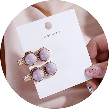 Amazon Com 2pcs Hair Clips With Pearl Girls Korea Women Hair