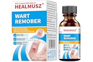 HEALMUSZ Wart Remover- Remover Natural Formula Wart Liquid Designed for Warts-Wart Removal for Plantar Wart, Genital Wart, H Warts,Callus, Warts, Plantar Wart Remover for Feet(NDC Code：84010-004-01)