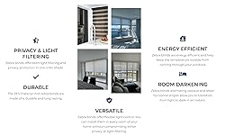 ShadesU Cordless Zebra Blinds for Indoor Windows