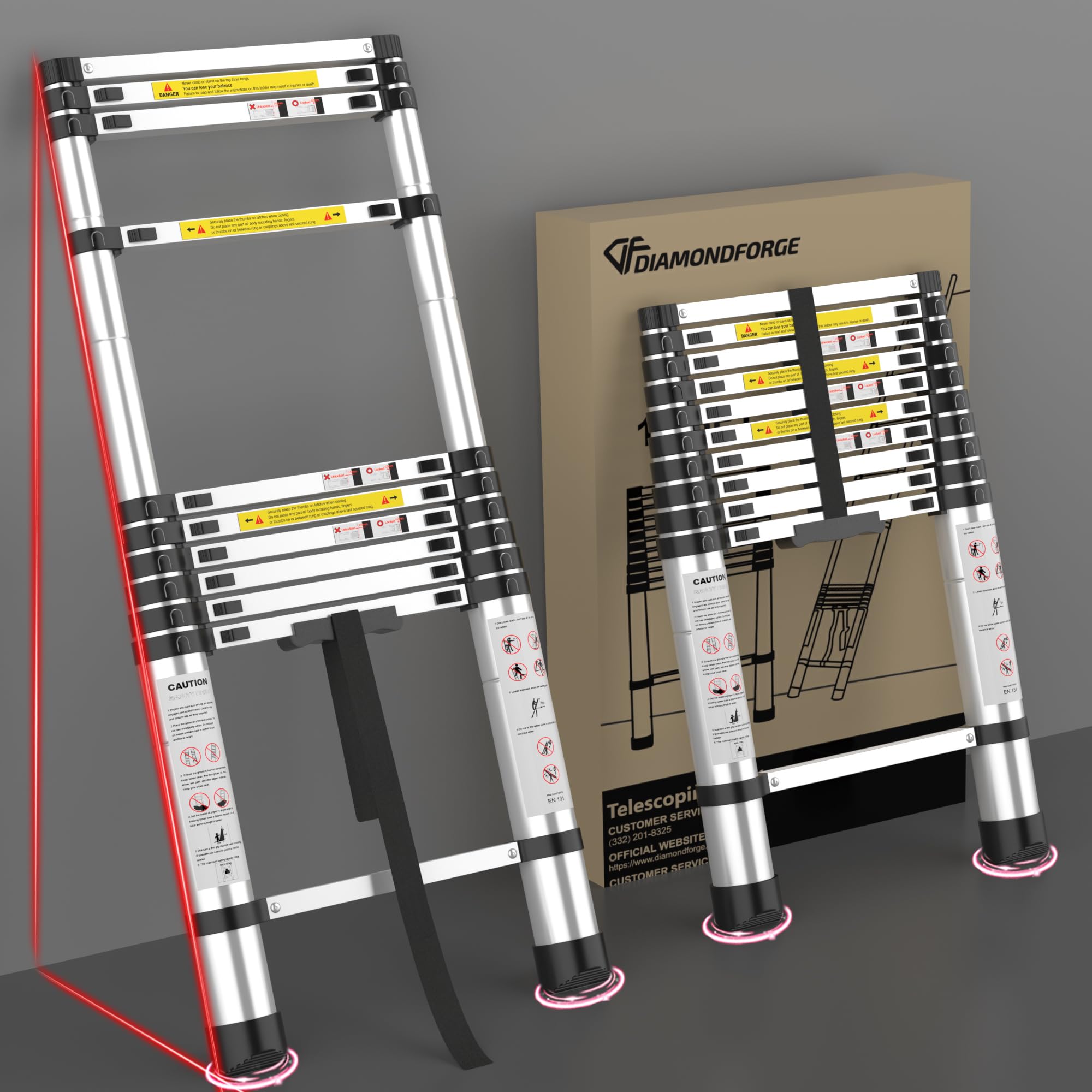 Adjustable Retractable Telescopic Collapsible