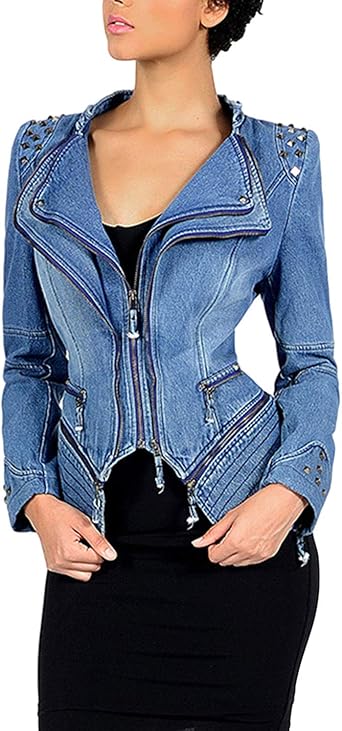 short fitted denim jacket