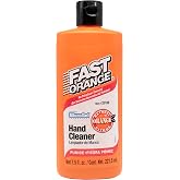 Fast Orange 25108 Pumice Lotion, Heavy Duty Hand Cleaner, Natural Citrus Scent, Waterless Cleaner For Mechanics, Strong Grease Fighter, 7.5 oz