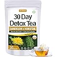 Herbmood 30 Day Detox Tea for body Cleanse, Te de Diente de Leon & cola de caballo Organico Natural, Limpieza de Colon y Desintoxicar, Digestive Health, Edema & Bloating Relief for Women, 30 Bags