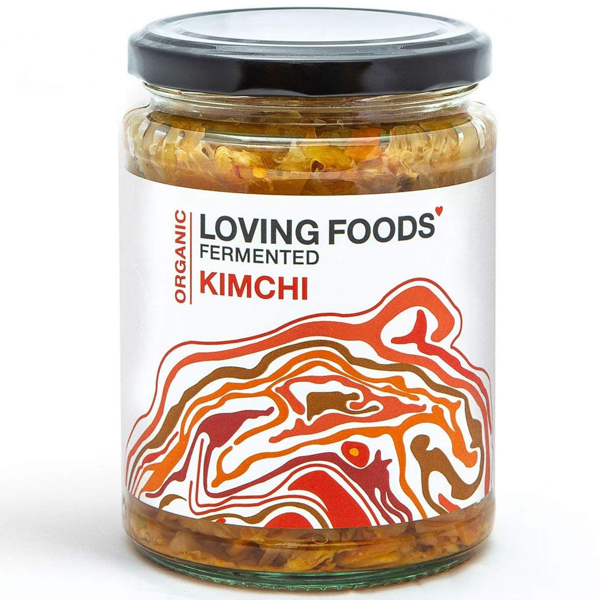 Loving Foods Bio Klassischer Kimchi (500g) ROH NICHT PASTEURISIERT LEBENDIG (6 x Gläser
