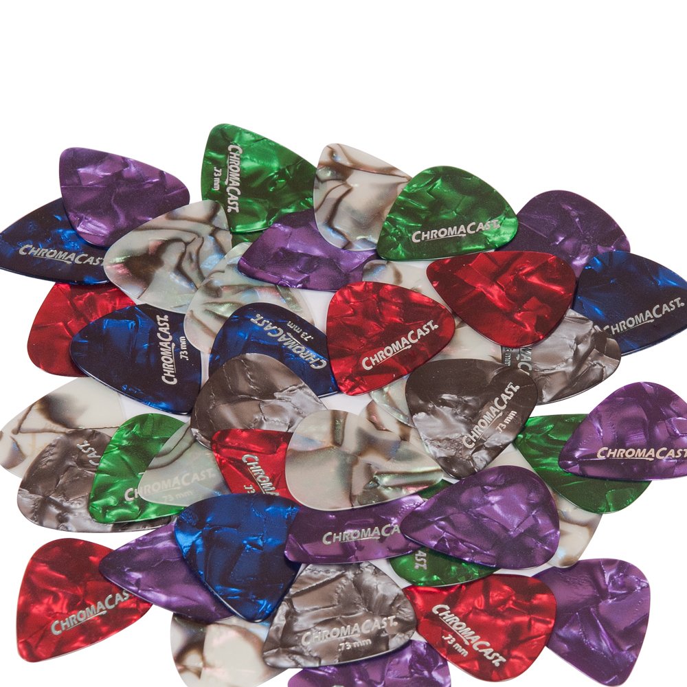 ChromaCast Celluloid Guitar Picks, 50 Pack