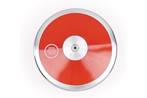 TRAIL CREEK TC Red Ranger Girls Discus - 1 kg Discus - Track and Field Discus 1k - 1k Discus - High School/Middle School 1 kg Discus - Beginner Throwing Discus - Throwers Love How Easy This 1k Discus is to Throw