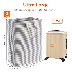 Lifewit 2 Pack Laundry Hamper Large Collapsible