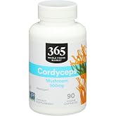 365 by Whole Foods Market, Cordyceps Mushroom Vegan Capsules, 500mg, 90 Count