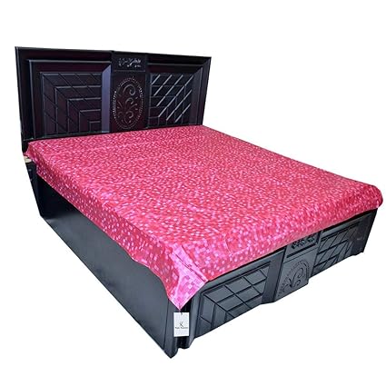 Kuber Industries Plastic Mattress Protector Sheet, Pink